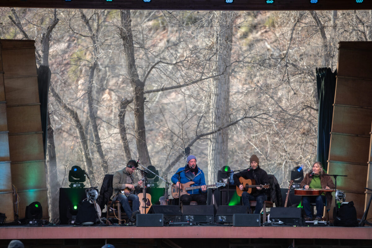 Yonder Mountain String Band, Apr 17, 2021, Planet Bluegrass, Lyons, CO. Photo by Mitch Kline