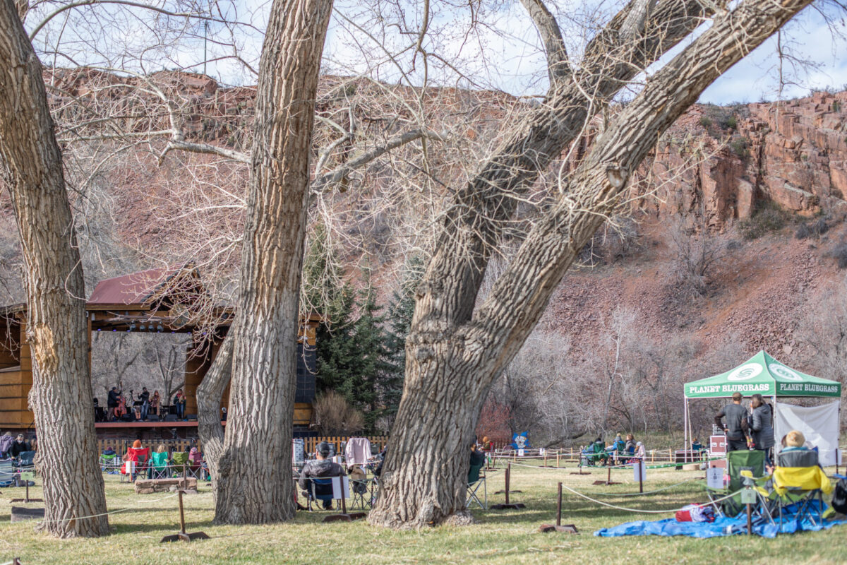 Yonder Mountain String Band, Apr 17, 2021, Planet Bluegrass, Lyons, CO. Photo by Mitch Kline