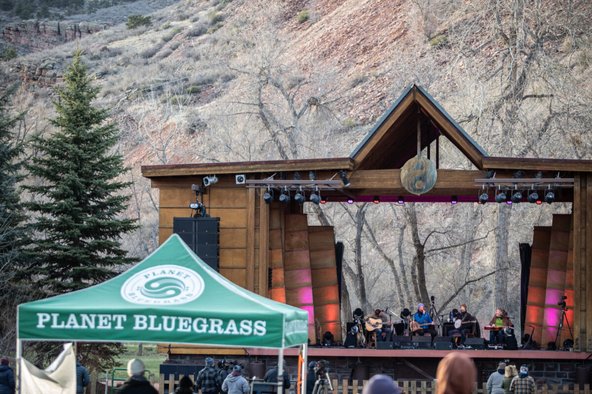 Yonder Mountain String Band, Apr 17, 2021, Planet Bluegrass, Lyons, CO. Photo by Mitch Kline