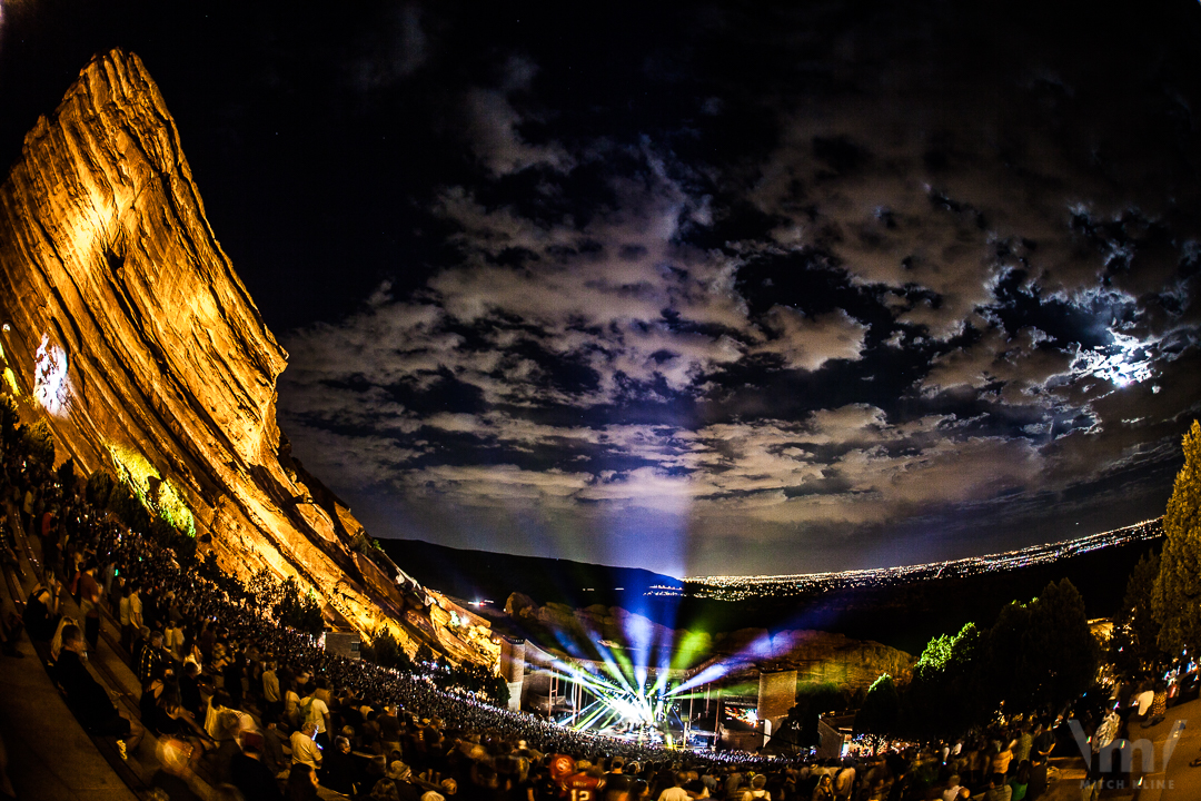 Greensky Bluegrass, Sept 23, 2018, Red Rocks Amphitheatre, Morrison, CO. Photo by Mitch Kline.