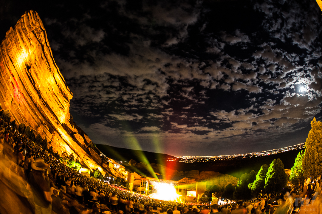 Greensky Bluegrass, Sept 23, 2018, Red Rocks Amphitheatre, Morrison, CO. Photo by Mitch Kline.