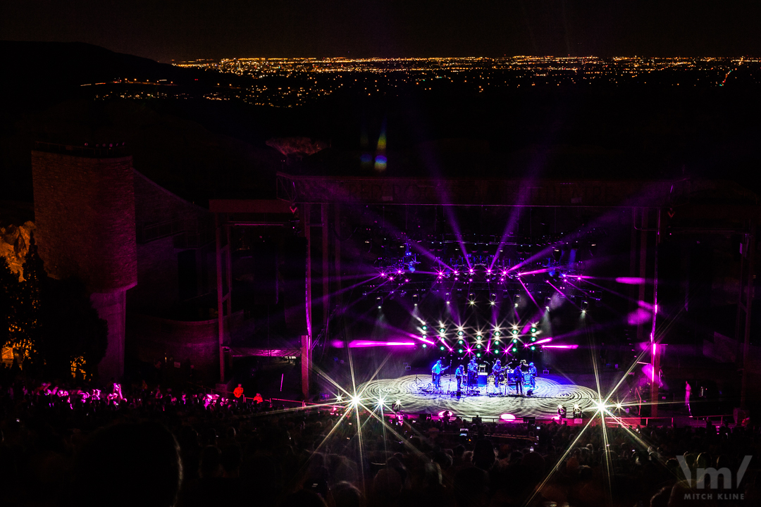 Greensky Bluegrass, Sept 23, 2018, Red Rocks Amphitheatre, Morrison, CO. Photo by Mitch Kline.