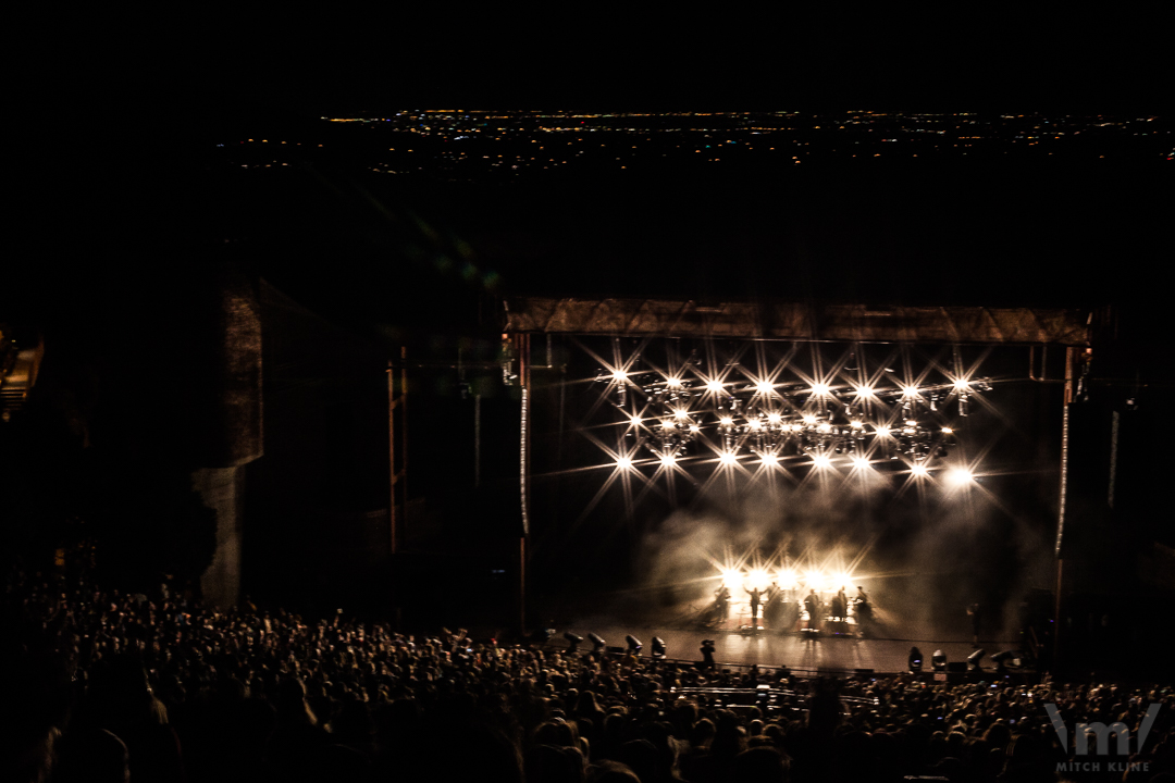 Greensky Bluegrass, Sept 23, 2018, Red Rocks Amphitheatre, Morrison, CO. Photo by Mitch Kline.