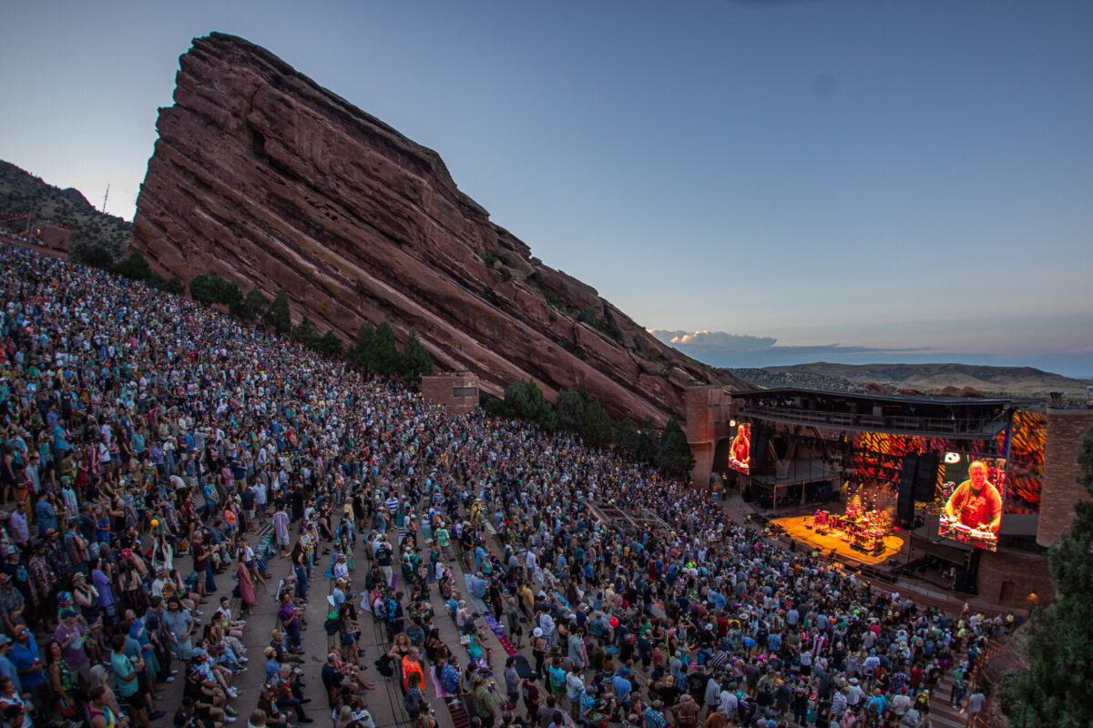 The String Cheese Incident, July 19, 2025, Red Rocks Amphitheatre, Morrison, CO. Photo by Mitch Kline.