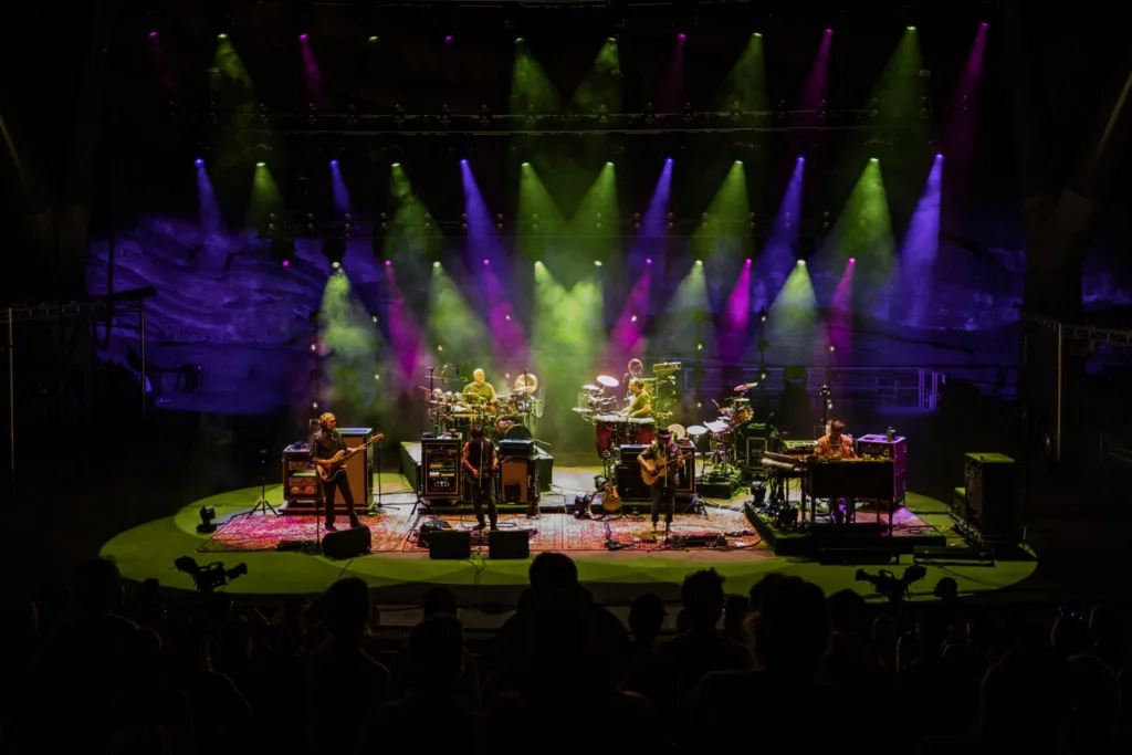 The String Cheese Incident, July 19, 2025, Red Rocks Amphitheatre, Morrison, CO. Photo by Mitch Kline.