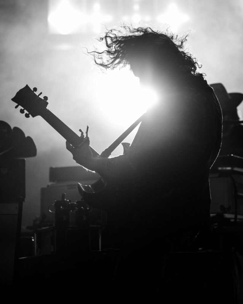 Jim James, My Morning Jacket, Aug 15, 2025, Red Rocks Amphitheatre, Morrison, CO. Photo by Mitch Kline.