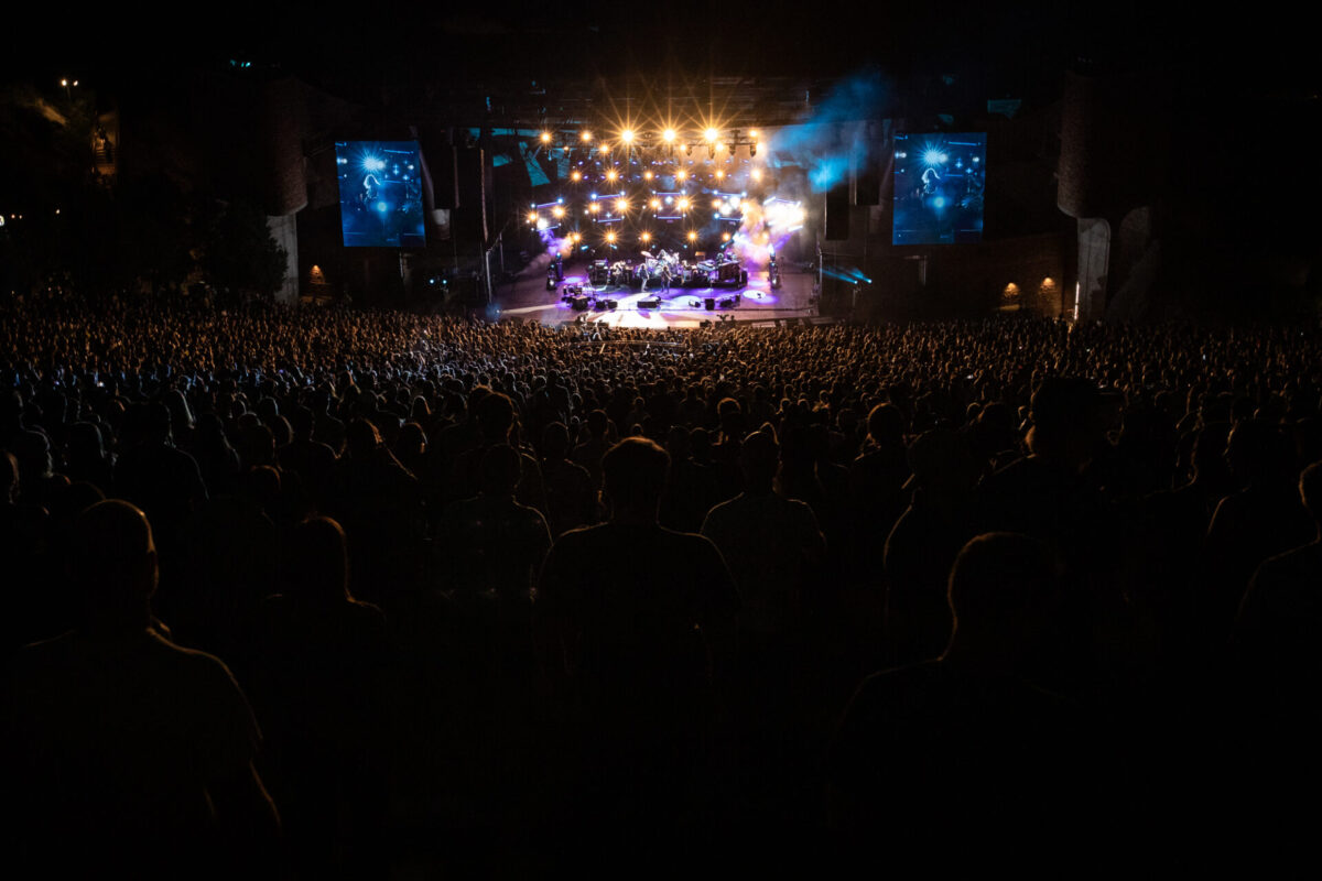 My Morning Jacket, Aug 15, 2025, Red Rocks Amphitheatre, Morrison, CO. Photo by Mitch Kline.