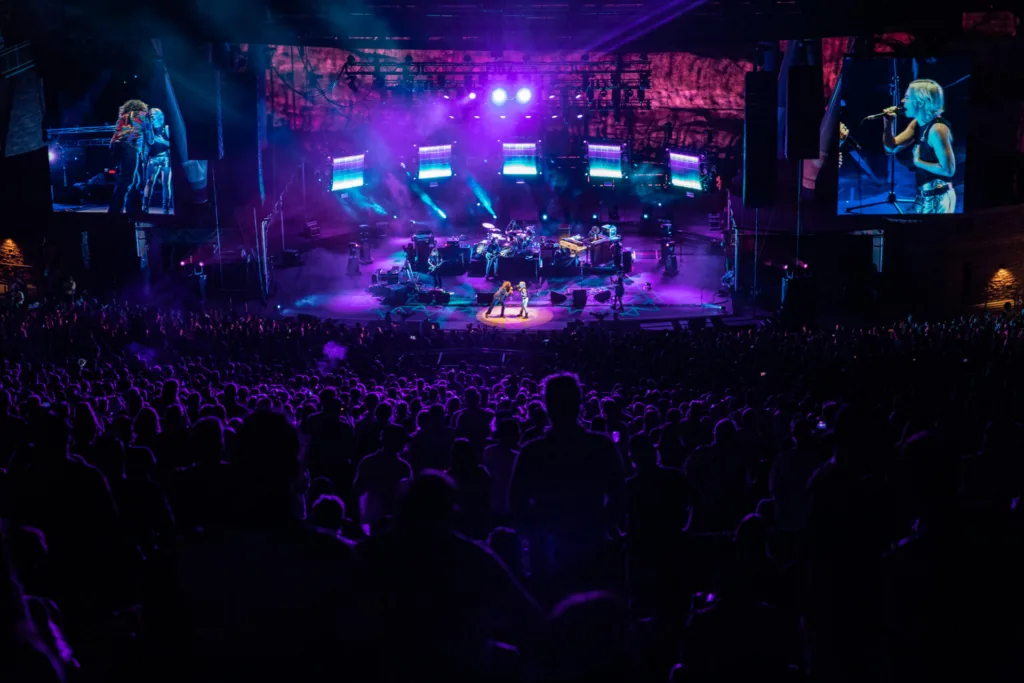 My Morning Jacket, Aug 15, 2025, Red Rocks Amphitheatre, Morrison, CO. Photo by Mitch Kline.