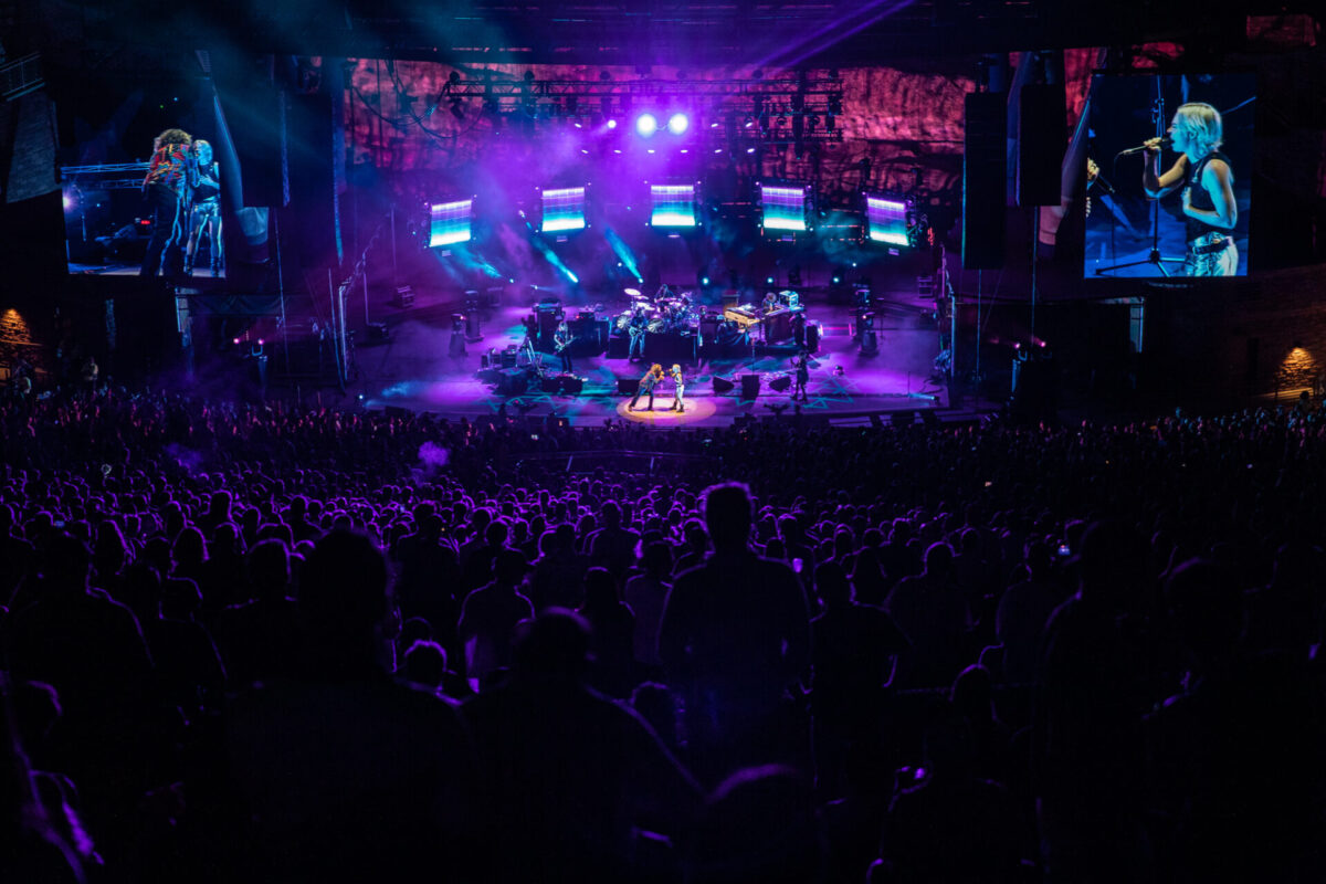 My Morning Jacket, Aug 15, 2025, Red Rocks Amphitheatre, Morrison, CO. Photo by Mitch Kline.