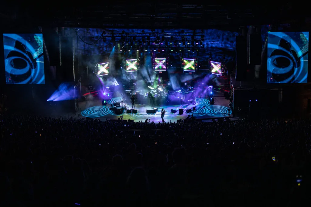 My Morning Jacket, Aug 15, 2025, Red Rocks Amphitheatre, Morrison, CO. Photo by Mitch Kline.