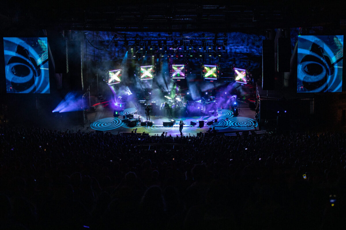 My Morning Jacket, Aug 15, 2025, Red Rocks Amphitheatre, Morrison, CO. Photo by Mitch Kline.