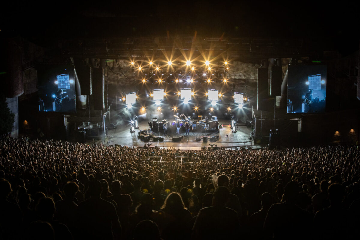 My Morning Jacket, Aug 15, 2025, Red Rocks Amphitheatre, Morrison, CO. Photo by Mitch Kline.