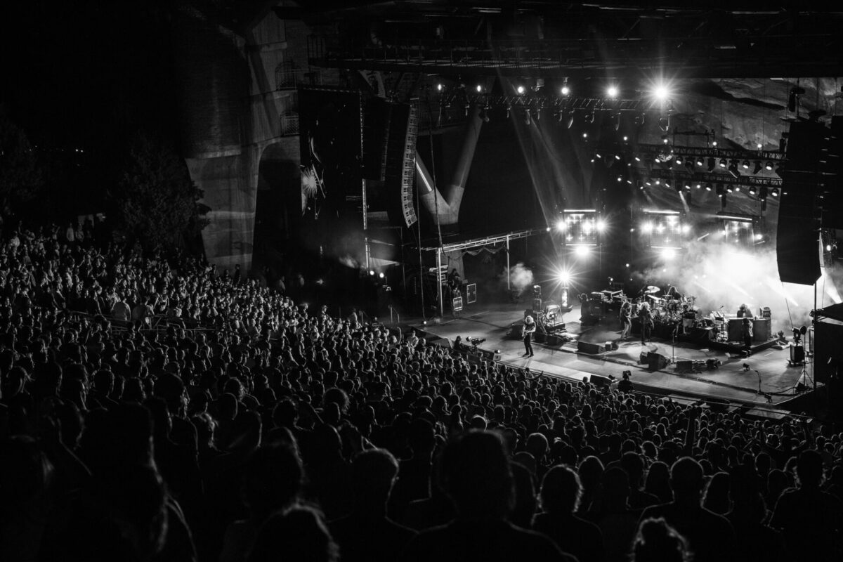 My Morning Jacket, Aug 15, 2025, Red Rocks Amphitheatre, Morrison, CO. Photo by Mitch Kline.