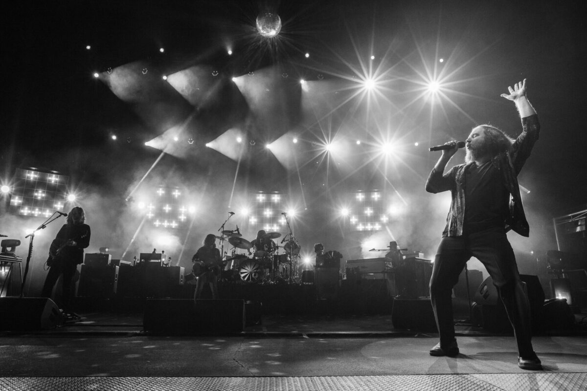 My Morning Jacket, Aug 15, 2025, Red Rocks Amphitheatre, Morrison, CO. Photo by Mitch Kline.