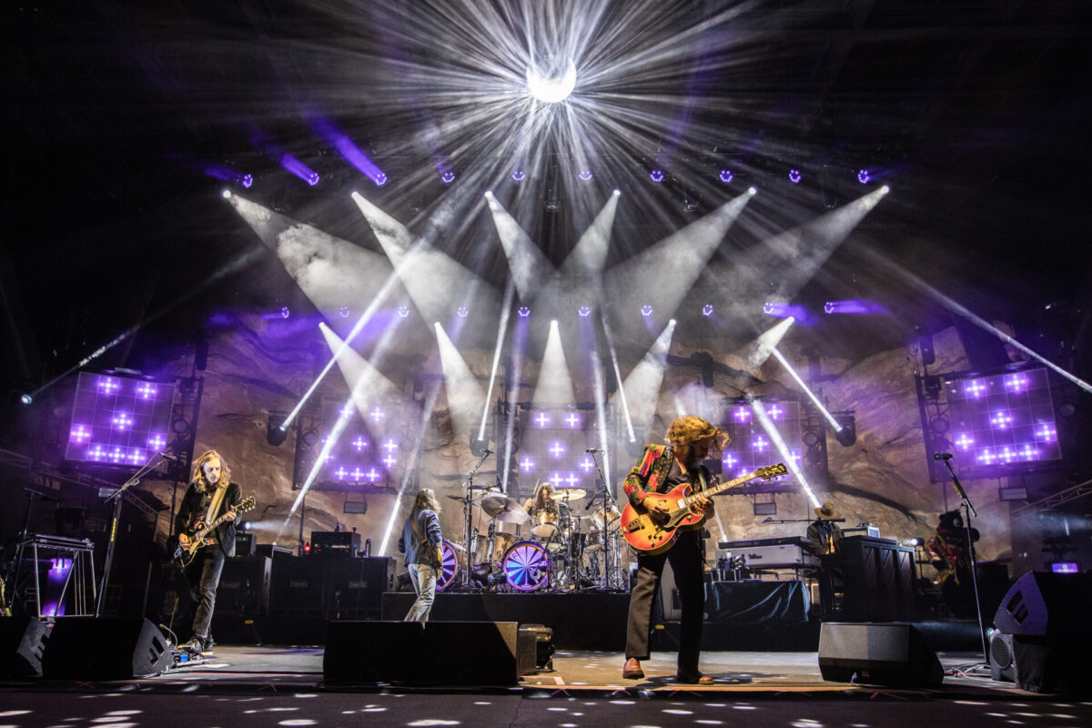 My Morning Jacket, Aug 15, 2025, Red Rocks Amphitheatre, Morrison, CO. Photo by Mitch Kline.