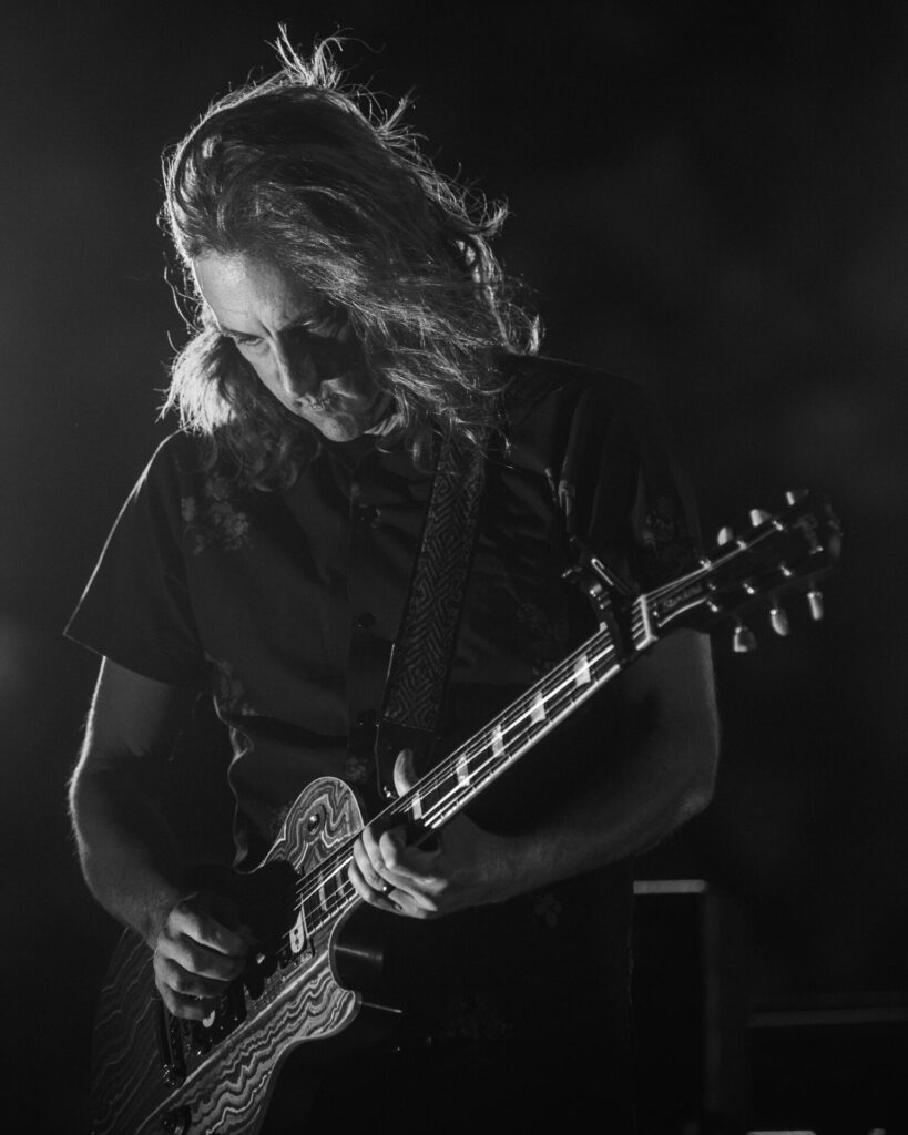 Carl Broemel, My Morning Jacket, Aug 16, 2025, Red Rocks Amphitheatre, Morrison, CO. Photo by Mitch Kline.