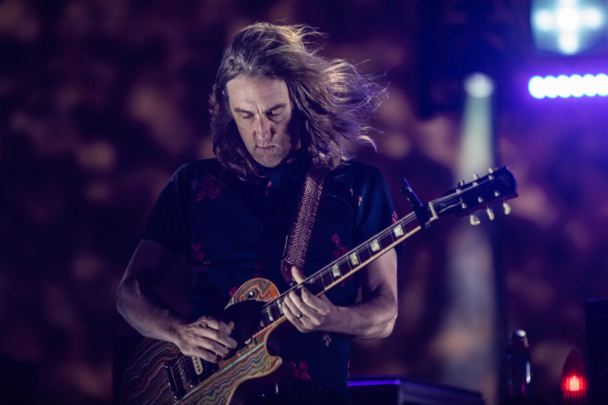 Carl Broemel, My Morning Jacket, Aug 16, 2025, Red Rocks Amphitheatre, Morrison, CO. Photo by Mitch Kline.