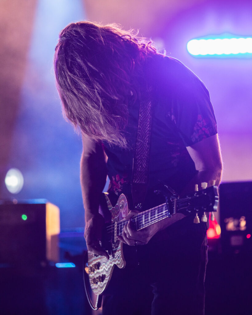 Carl Broemel, My Morning Jacket, Aug 16, 2025, Red Rocks Amphitheatre, Morrison, CO. Photo by Mitch Kline.