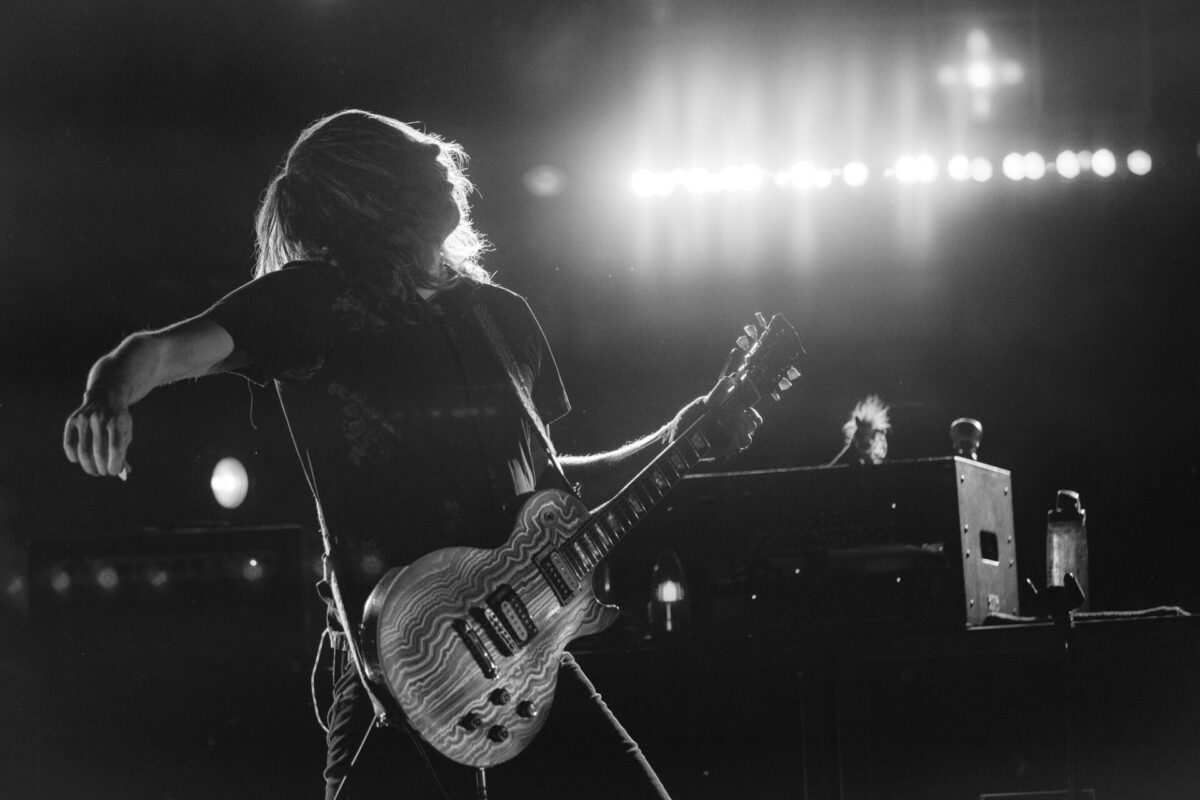 Carl Broemel, My Morning Jacket, Aug 16, 2025, Red Rocks Amphitheatre, Morrison, CO. Photo by Mitch Kline.