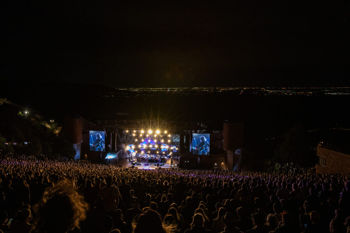 My Morning Jacket, Aug 16, 2025, Red Rocks Amphitheatre, Morrison, CO. Photo by Mitch Kline.
