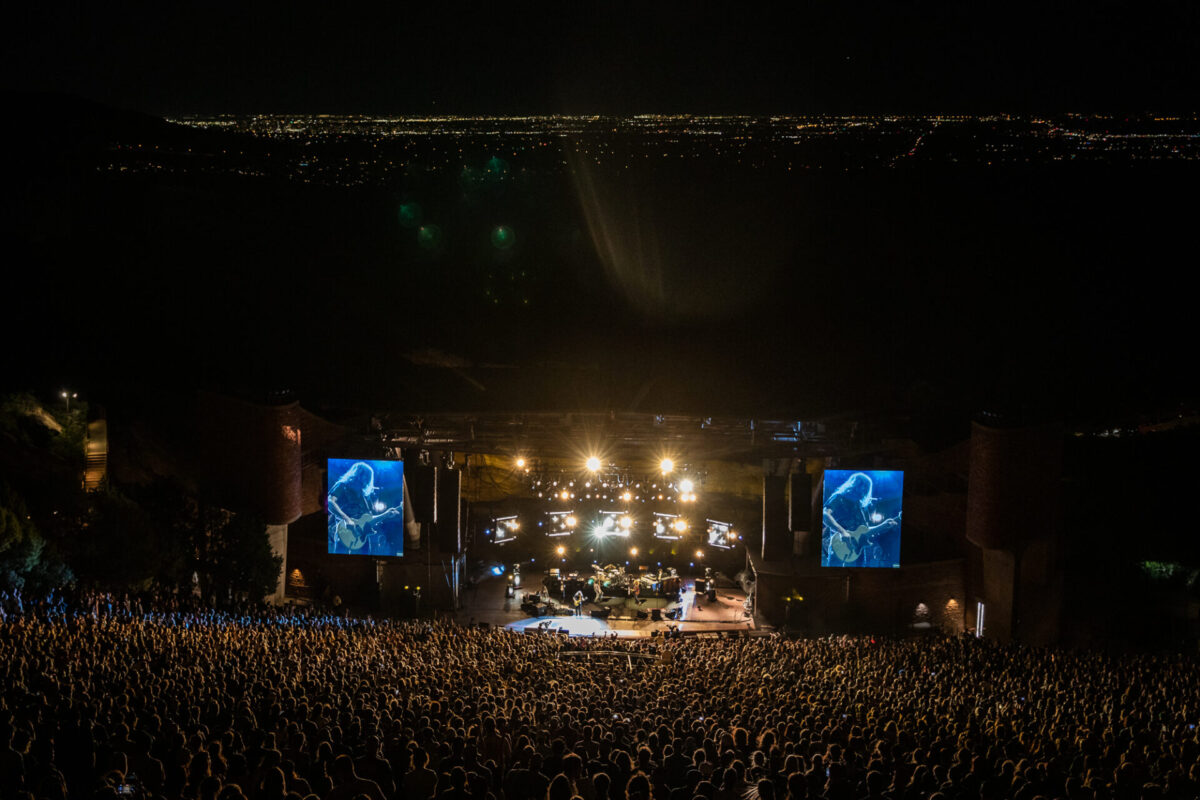My Morning Jacket, Aug 16, 2025, Red Rocks Amphitheatre, Morrison, CO. Photo by Mitch Kline.