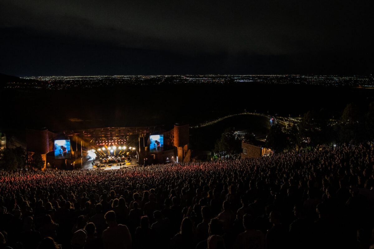 My Morning Jacket, Aug 16, 2025, Red Rocks Amphitheatre, Morrison, CO. Photo by Mitch Kline.