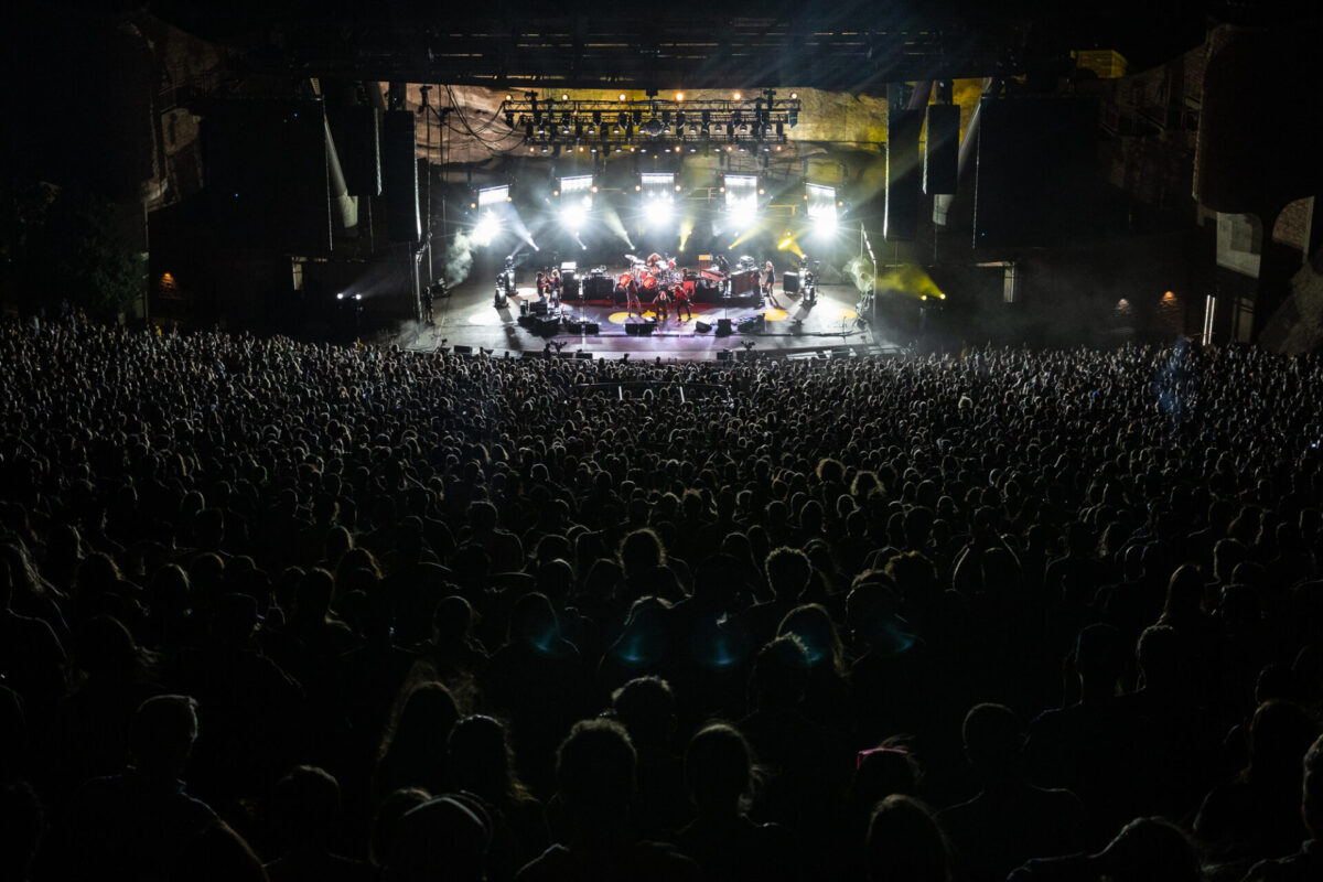 My Morning Jacket, Aug 16, 2025, Red Rocks Amphitheatre, Morrison, CO. Photo by Mitch Kline.