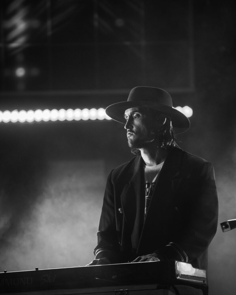 Bo Koster, My Morning Jacket, Aug 16, 2025, Red Rocks Amphitheatre, Morrison, CO. Photo by Mitch Kline.