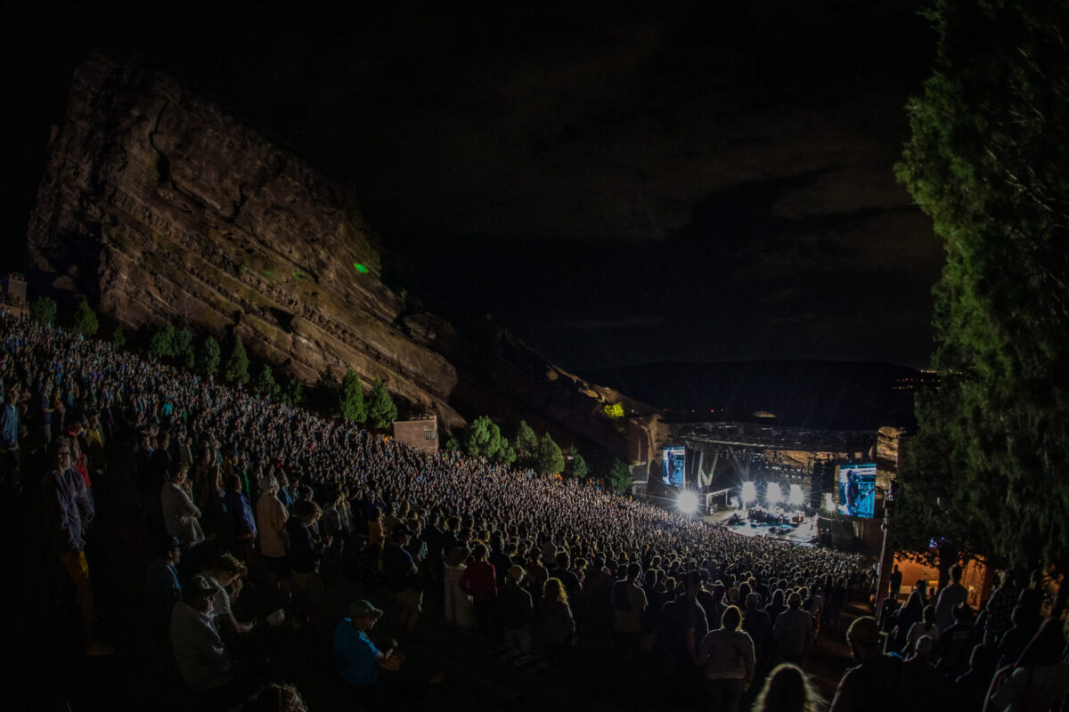 My Morning Jacket, Aug 16, 2025, Red Rocks Amphitheatre, Morrison, CO. Photo by Mitch Kline.