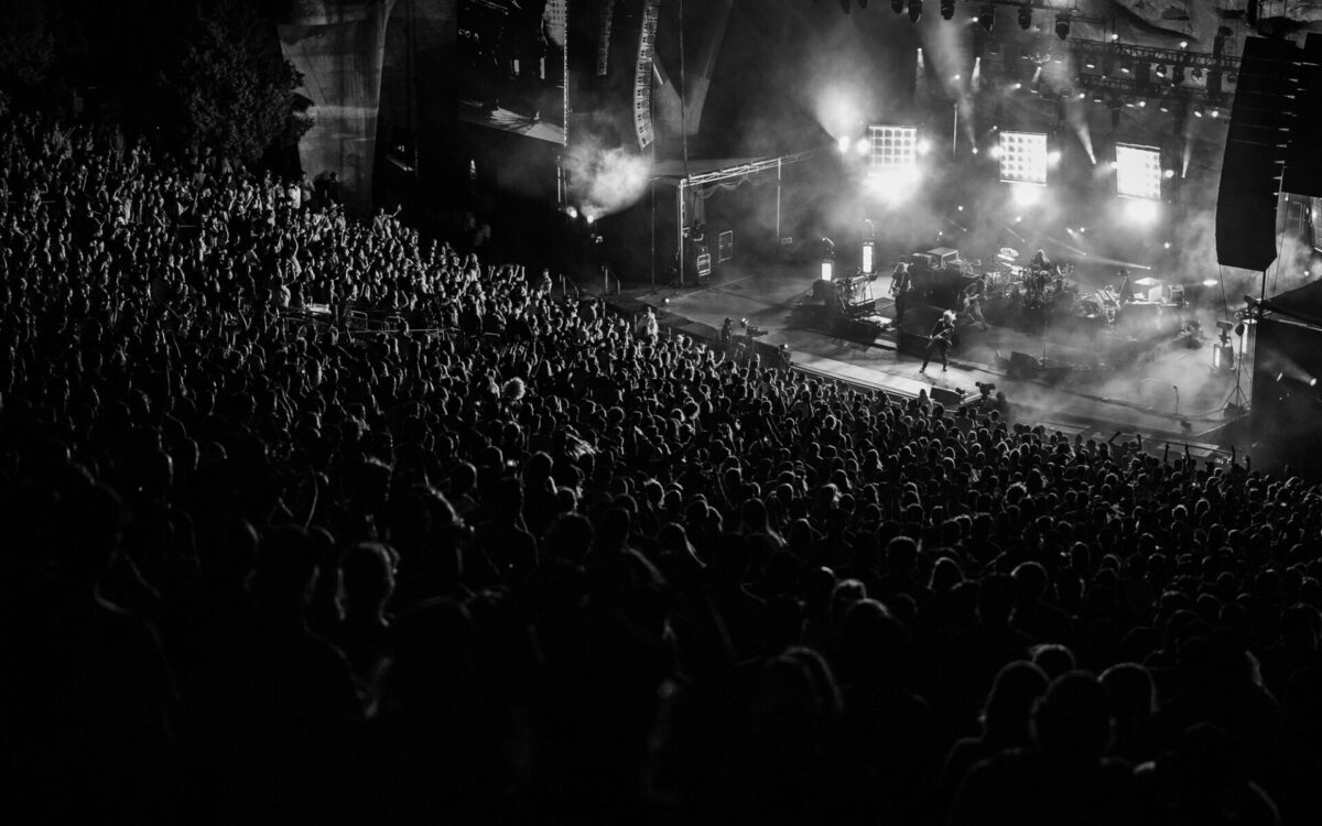 My Morning Jacket, Aug 16, 2025, Red Rocks Amphitheatre, Morrison, CO. Photo by Mitch Kline.