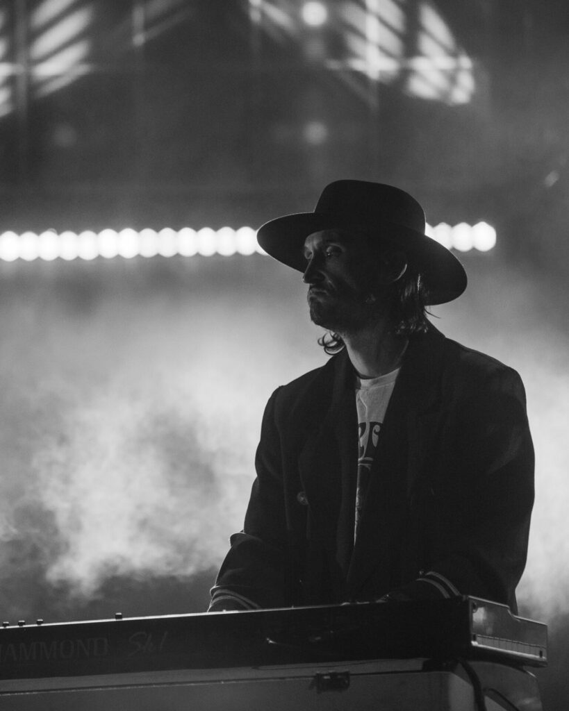 Bo Koster, My Morning Jacket, Aug 16, 2025, Red Rocks Amphitheatre, Morrison, CO. Photo by Mitch Kline.