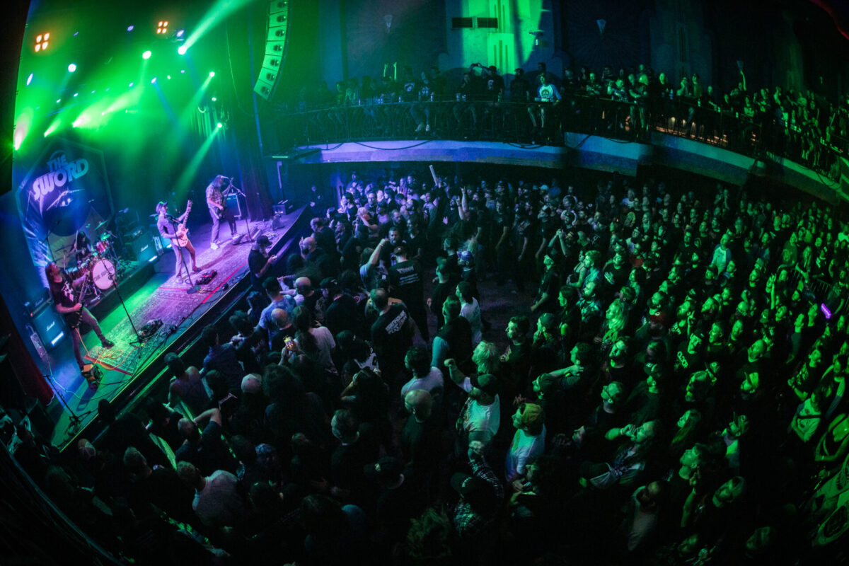 The Sword, Aug 19, 2025, Gothic Theatre, Englewood, CO. Photo by Mitch Kline.
