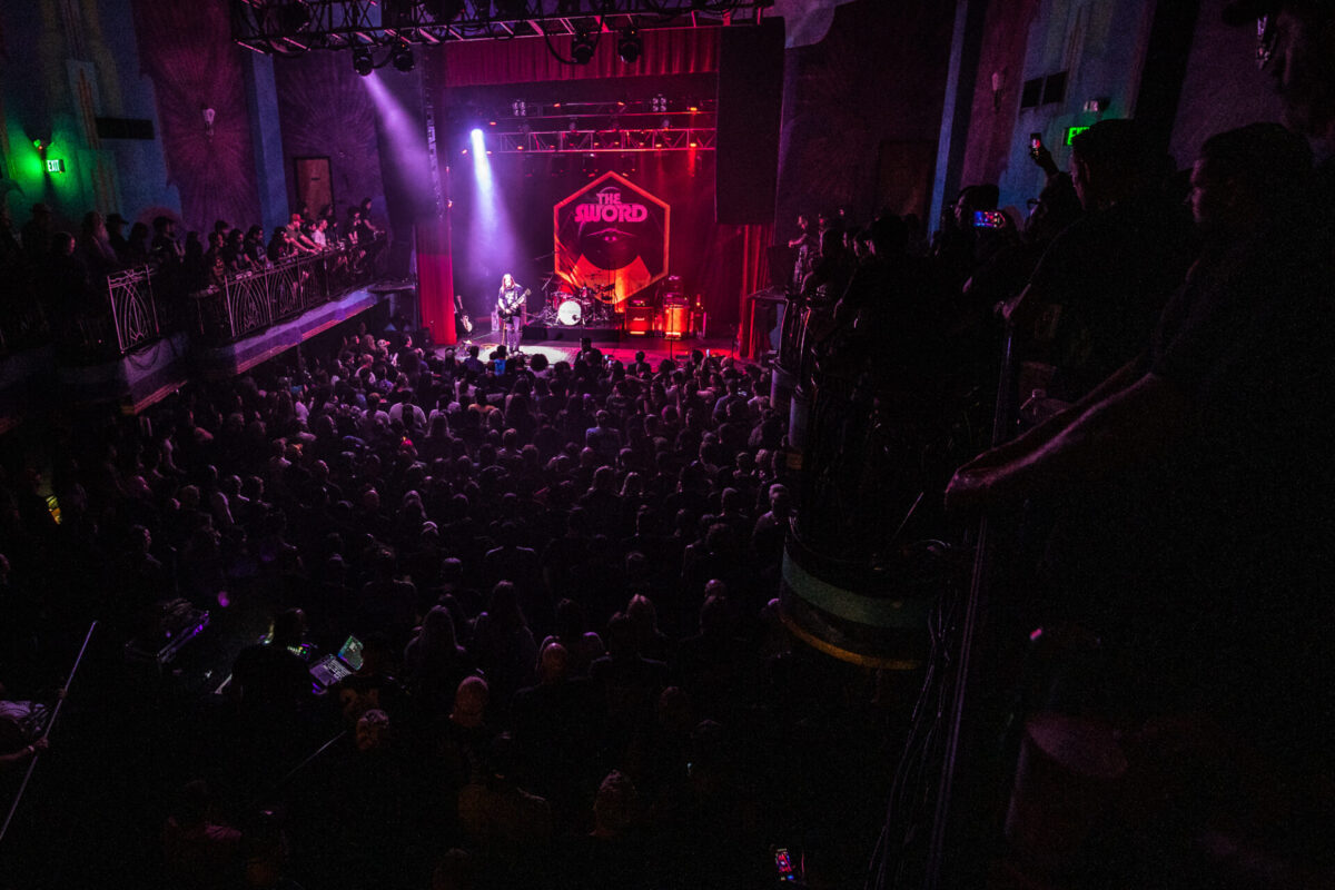 The Sword, Aug 19, 2025, Gothic Theatre, Englewood, CO. Photo by Mitch Kline.