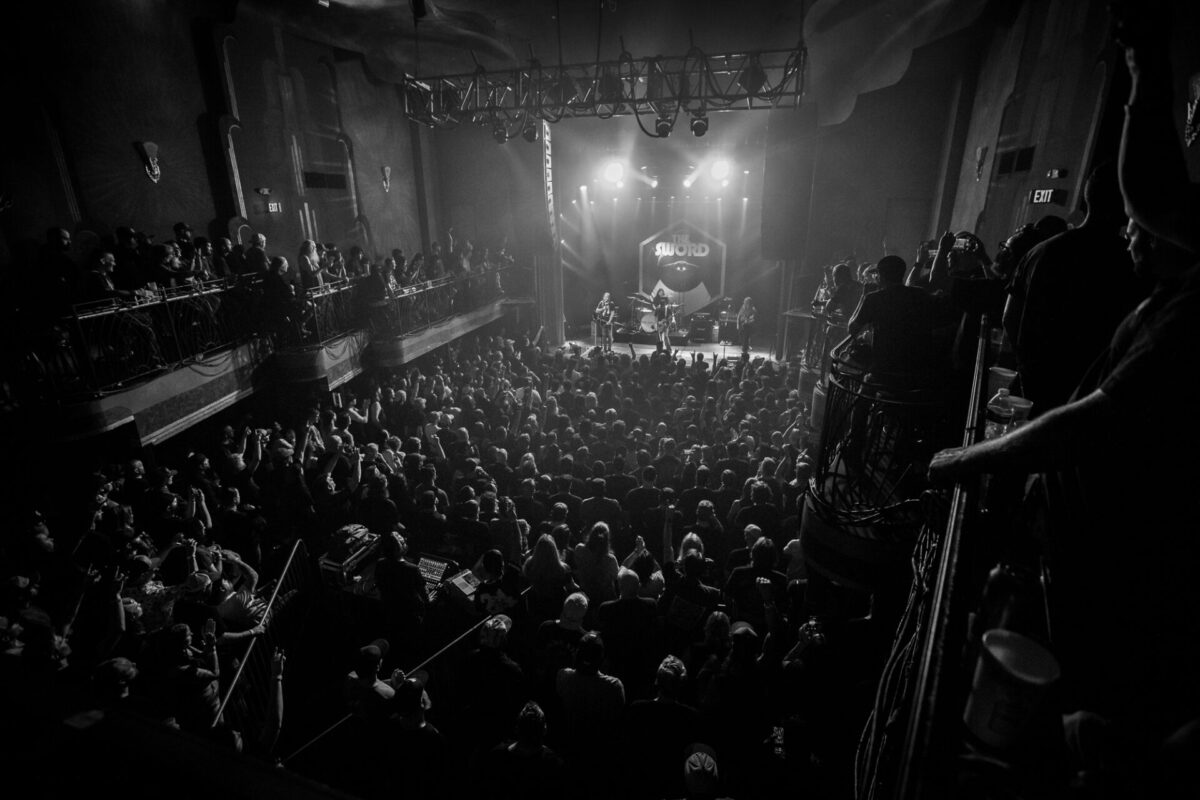 The Sword, Aug 19, 2025, Gothic Theatre, Englewood, CO. Photo by Mitch Kline.