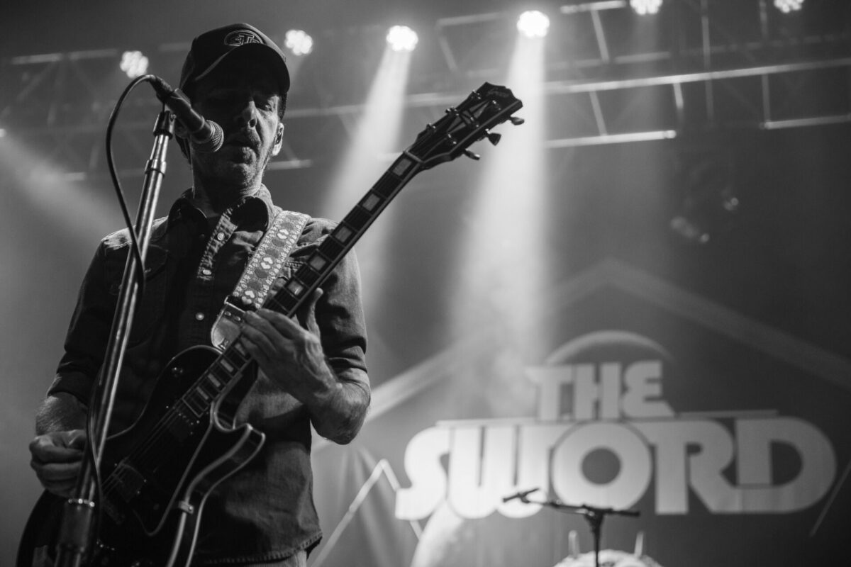 JD Cronise, The Sword, Aug 19, 2025, Gothic Theatre, Englewood, CO. Photo by Mitch Kline.