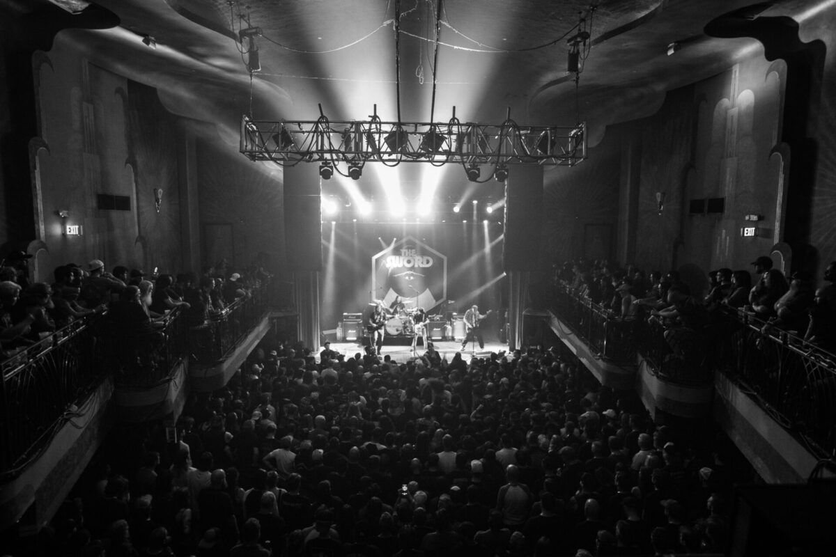 The Sword, Aug 19, 2025, Gothic Theatre, Englewood, CO. Photo by Mitch Kline.