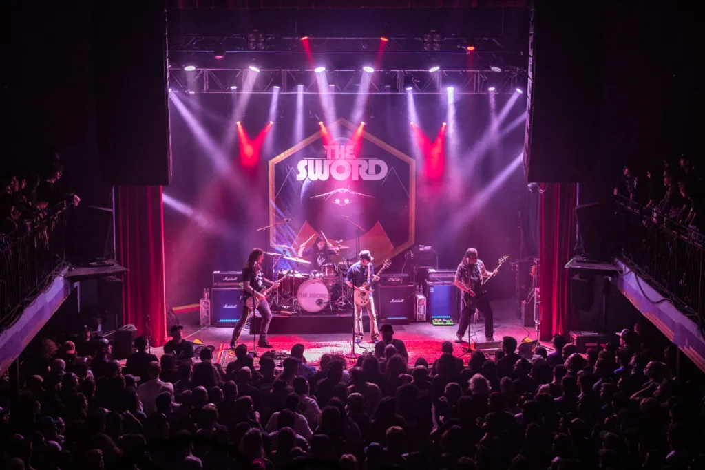 The Sword, Aug 19, 2025, Gothic Theatre, Englewood, CO. Photo by Mitch Kline.