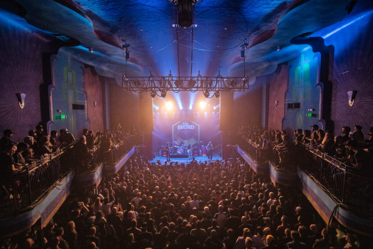 The Sword, Aug 19, 2025, Gothic Theatre, Englewood, CO. Photo by Mitch Kline.
