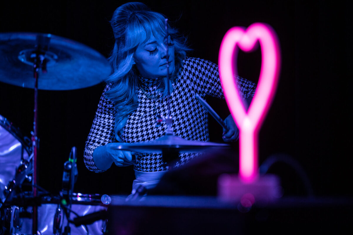 Annie Lillis, The Surfrajettes, Nov 24, 2025, The Black Sheep, Colorado Springs, CO. Photo by Mitch Kline.