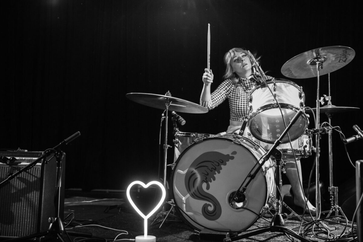 Annie Lillis, The Surfrajettes, Nov 24, 2025, The Black Sheep, Colorado Springs, CO. Photo by Mitch Kline.