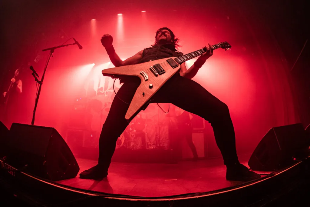 Phil Pendergast, Khemmis, Dec 20, 2025, Gothic Theatre, Englewood, CO. Photo by Mitch Kline.