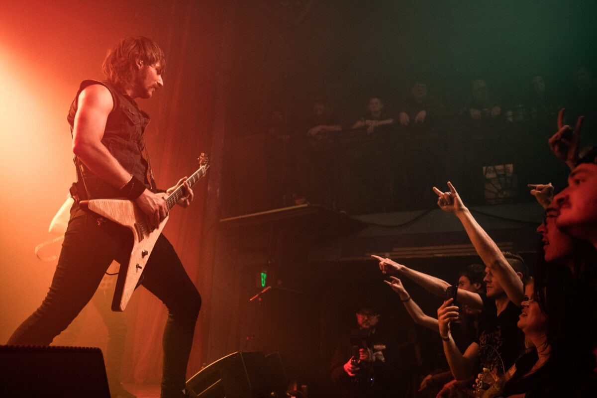 Phil Pendergast, Khemmis, Dec 20, 2025, Gothic Theatre, Englewood, CO. Photo by Mitch Kline.