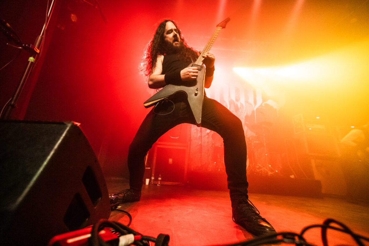 Ben Hutcherson, Khemmis, Dec 20, 2025, Gothic Theatre, Englewood, CO. Photo by Mitch Kline.