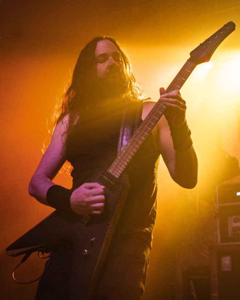 Ben Hutcherson, Khemmis, Dec 20, 2025, Gothic Theatre, Englewood, CO. Photo by Mitch Kline.