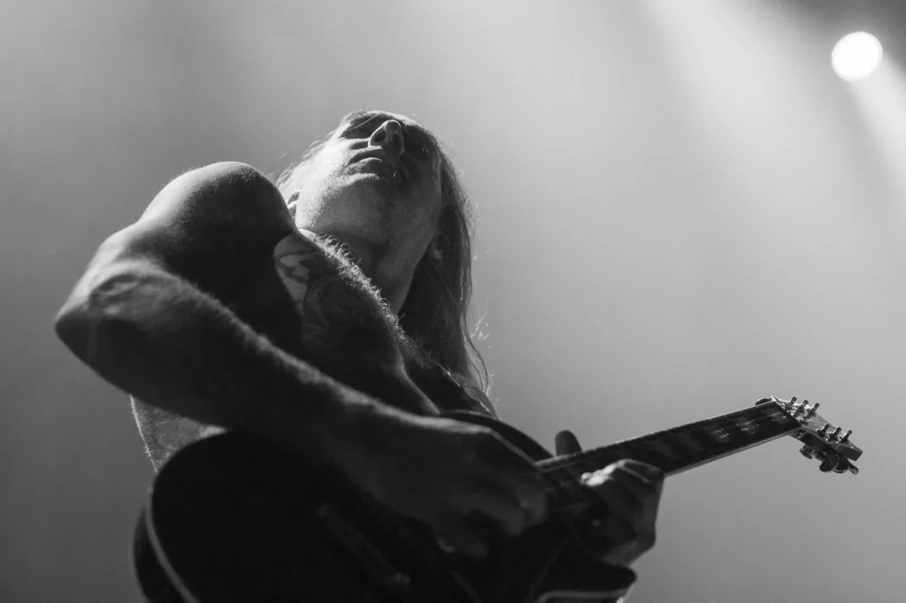 Nate Garrett, Spirit Adrift, May 20, 2026, Oriental Theater, Denver, CO. Photo by Mitch Kline.