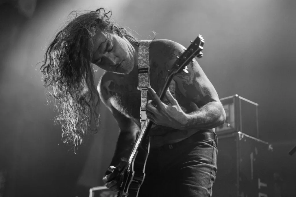 Nate Garrett, Spirit Adrift, May 20, 2026, Oriental Theater, Denver, CO. Photo by Mitch Kline.