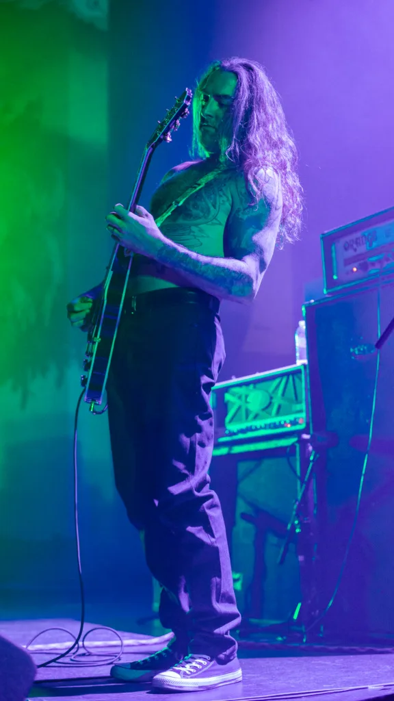 Nate Garrett, Spirit Adrift, May 20, 2026, Oriental Theater, Denver, CO. Photo by Mitch Kline.