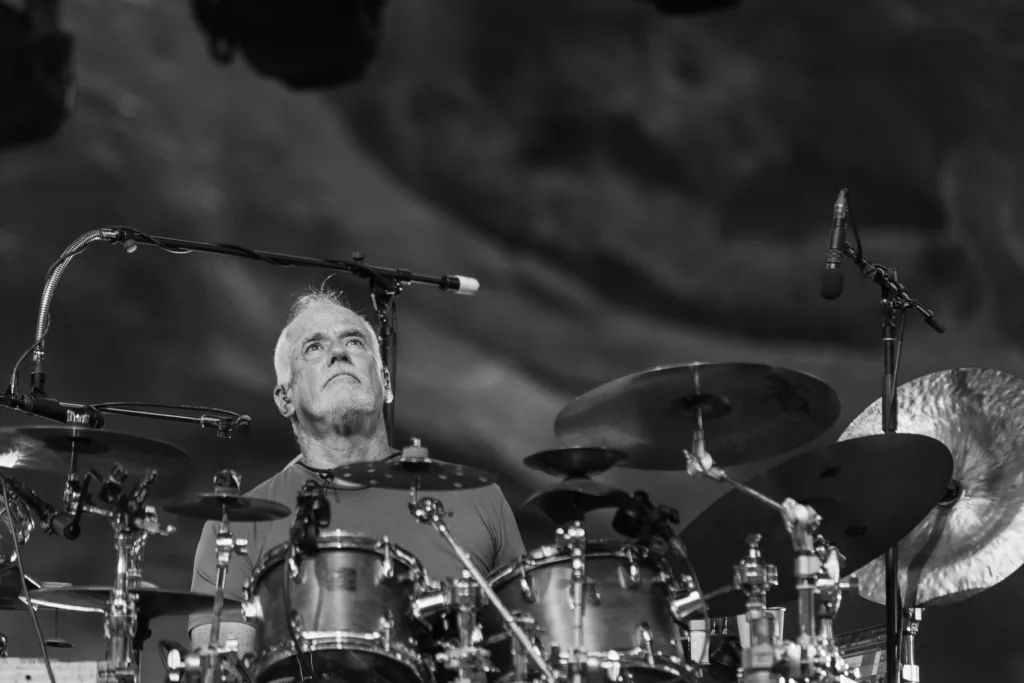 Michael Travis, The String Cheese Incident, July 17, 2026, Red Rocks Amphitheatre, Morrison, CO. Photo by Mitch Kline.