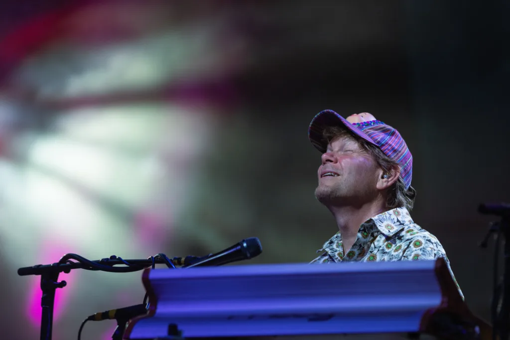Kyle Hollingsworth, The String Cheese Incident, July 17, 2026, Red Rocks Amphitheatre, Morrison, CO. Photo by Mitch Kline.